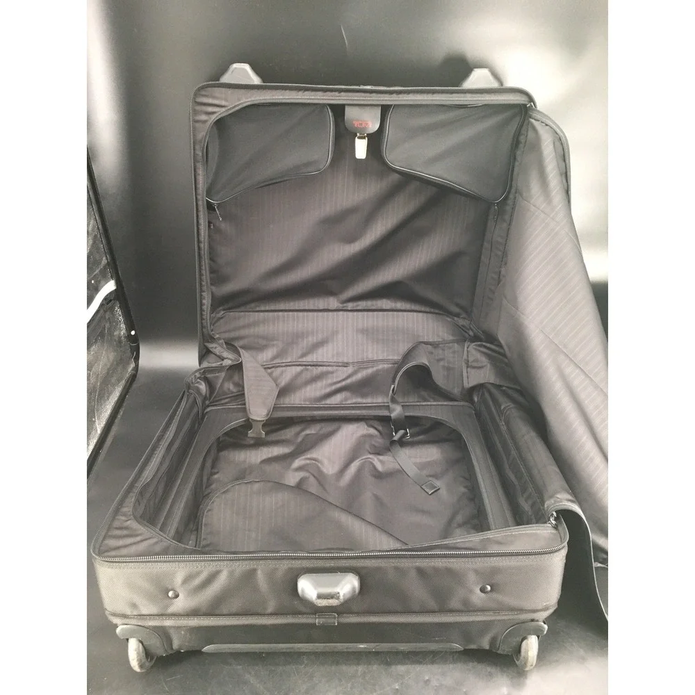 TUMI Alpha 2 Wheeled Garment Bag Carry‎ On Ballistic Nylon Black Travel Luggage